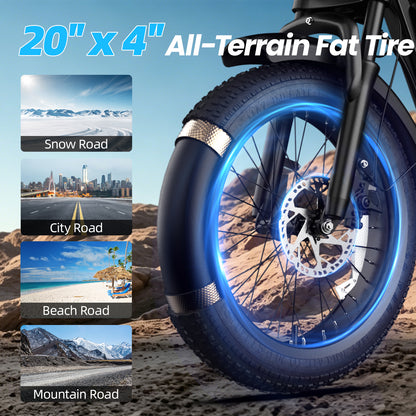Okday 1200W All-Terrain Fat Tire Ebike