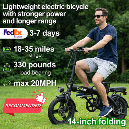 Okday Fold 400W Folding Electric Bike