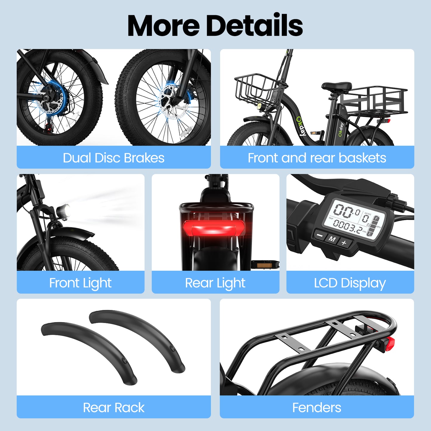 Okday City 1200W Step-Thru Fat Tire Electric Bike