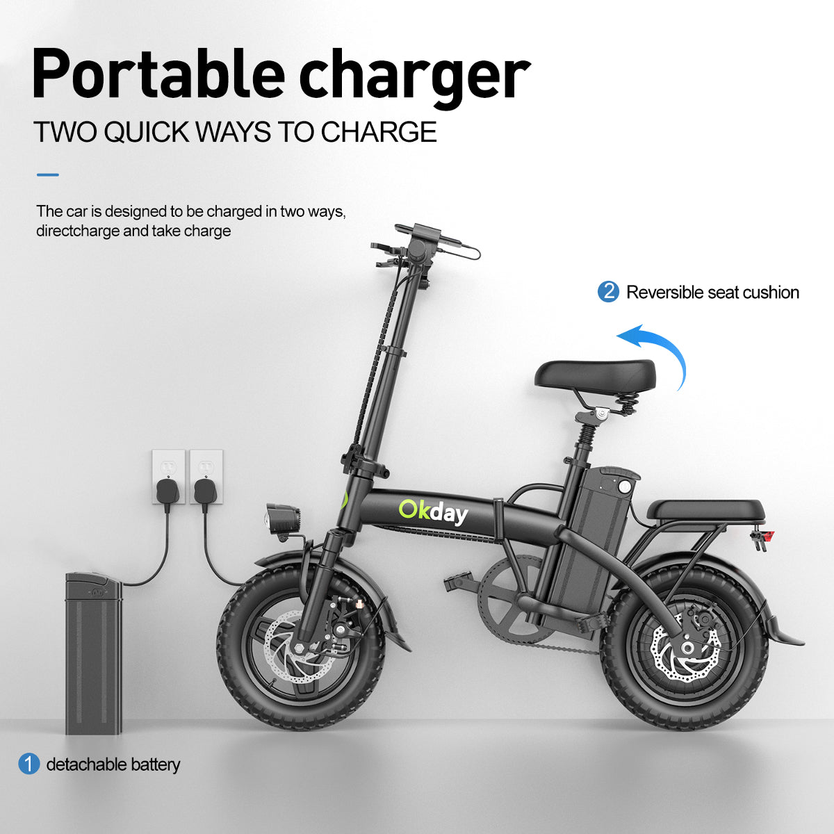 Okday Fold 400W Folding Electric Bike